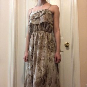 Snake Pattern Maxi Dress -Size S from Express